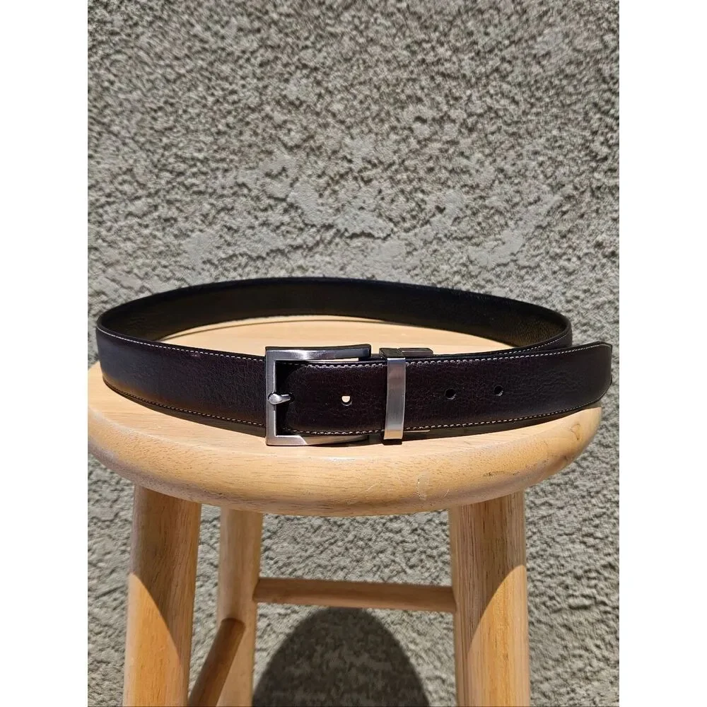 Kirkland Men's Dark Brown Italian Leather Belt Size 36